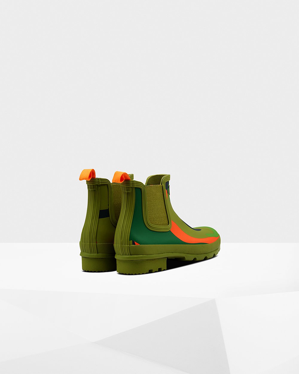 Chelsea Boots Heren - Hunter Original Rockpool Camo - Groen - 94BYKMOQA